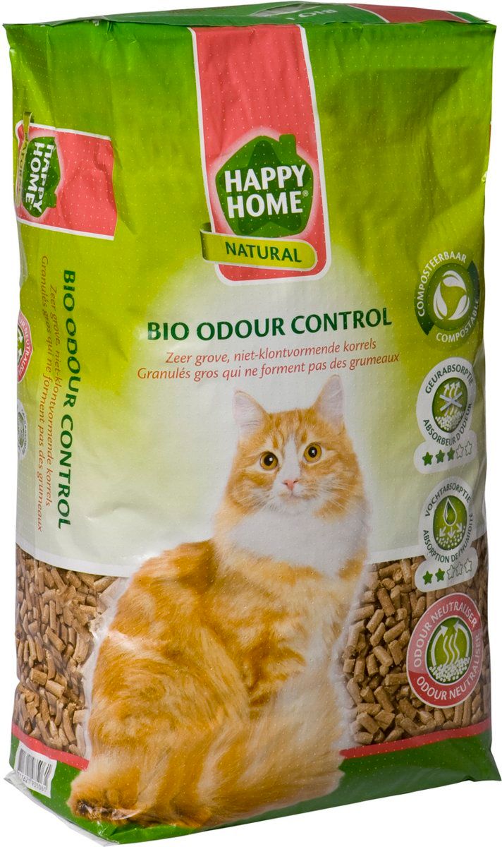 Happy Home Natural Bio Odour Control - Kattenbakvulling - 20 l