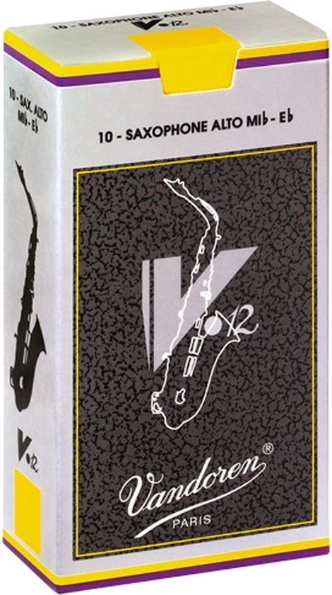 Vandoren V12 Alto Saxophone Reeds - 10 Pack - Strength 3.0
