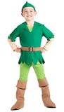 Peter Toon Studio Peter Pan Costume Disguise Fancy Dress Boy (Size 3-4 Years)