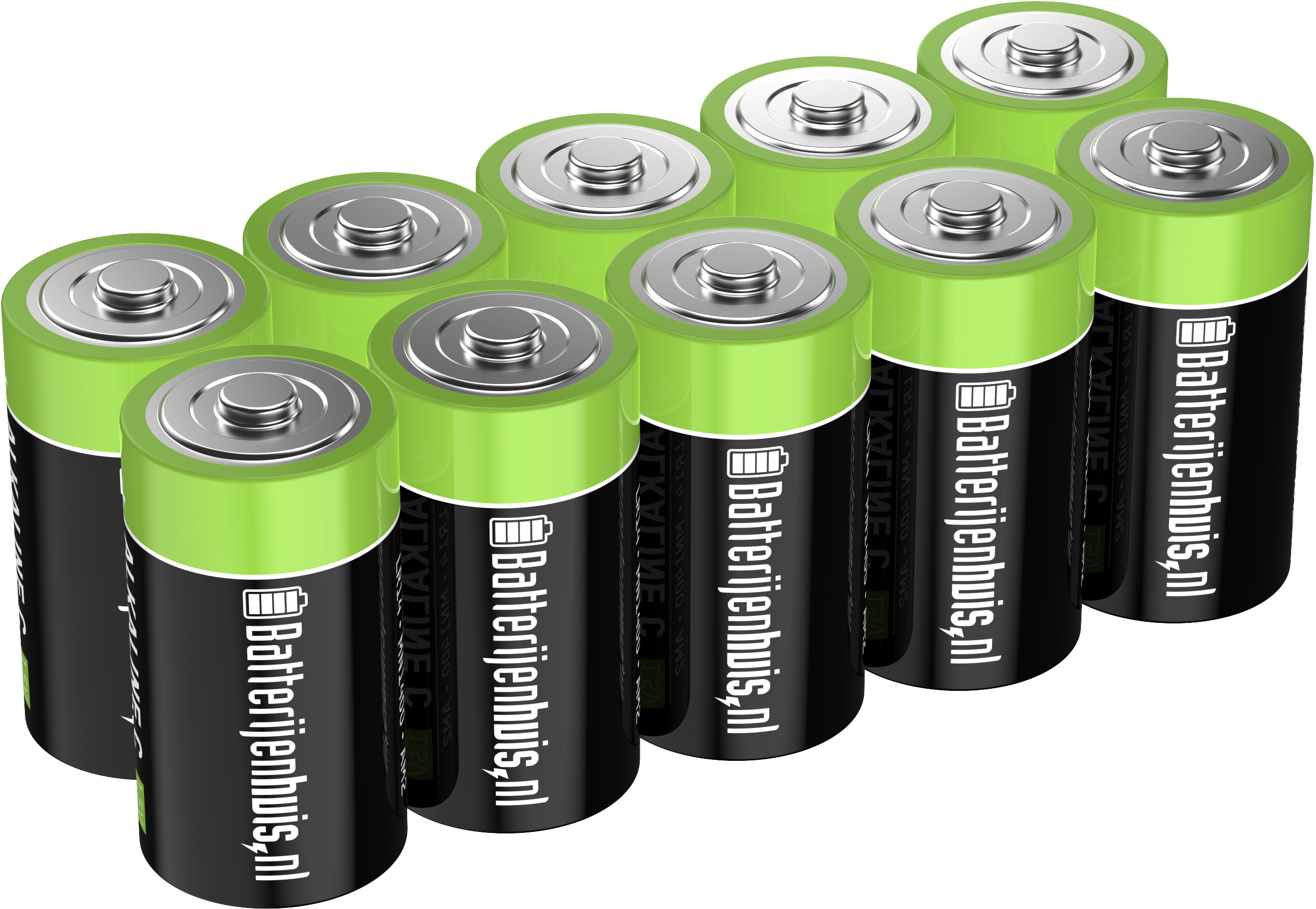 Batterijenhuis C Alkaline Batterijen 10x