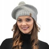 Vivisence Dames Beret 7074 - Lichtgrijs