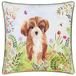 Evans Lichfield Daisy Hill Charlie Bedrukte Kussenhoes - Multicolour/Groen - 45x45cm