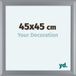 yd. Cadre photo 45x45 cm - Argent mat - MDF - Como