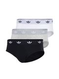 adidas Originals 3PK Brief - Comfort Flex Cotton - Onderbroek Mannen - zwart/wit/grijs gemêleerd