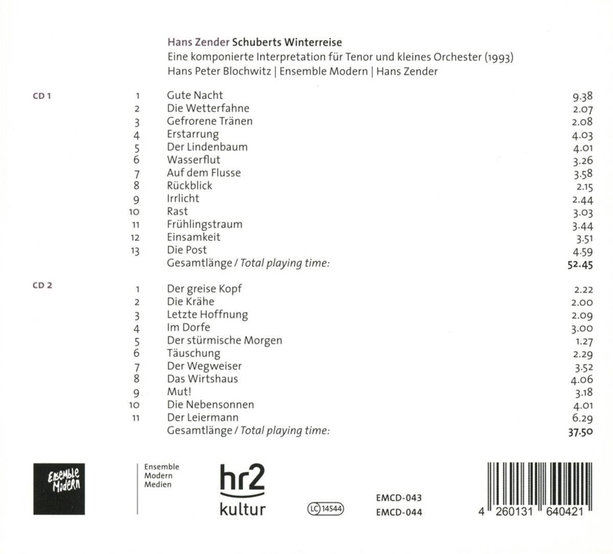 PIAS Nederland Schuberts Winterreise