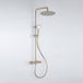 Adema Sparkle 2.0 ensemble de douche de pluie – thermostatique – pommeau de douche Ø30 cm – douchette à main 3 jets – barre de glissière 110 cm – or mat