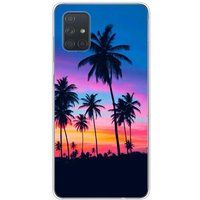 Samsung Galaxy M31s Palmiers colores bedrukt siliconen hoesje
