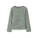 NAME IT KIDS gestreepte longsleeve - groen/wit