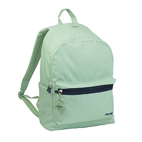 MILAN Schoolrugzak 2 ritsen (22L) serie 1918 groen - 8411574096351