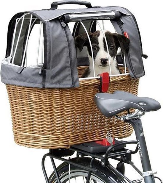 KlickFix Rixen & Kaul Doggy Basket Plus GTA - Fietsmand - Achter - 40 l - Bruin