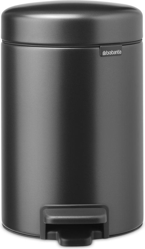 Brabantia NewIcon Prullenbak - 3 liter - Badkamer - Confident Grey