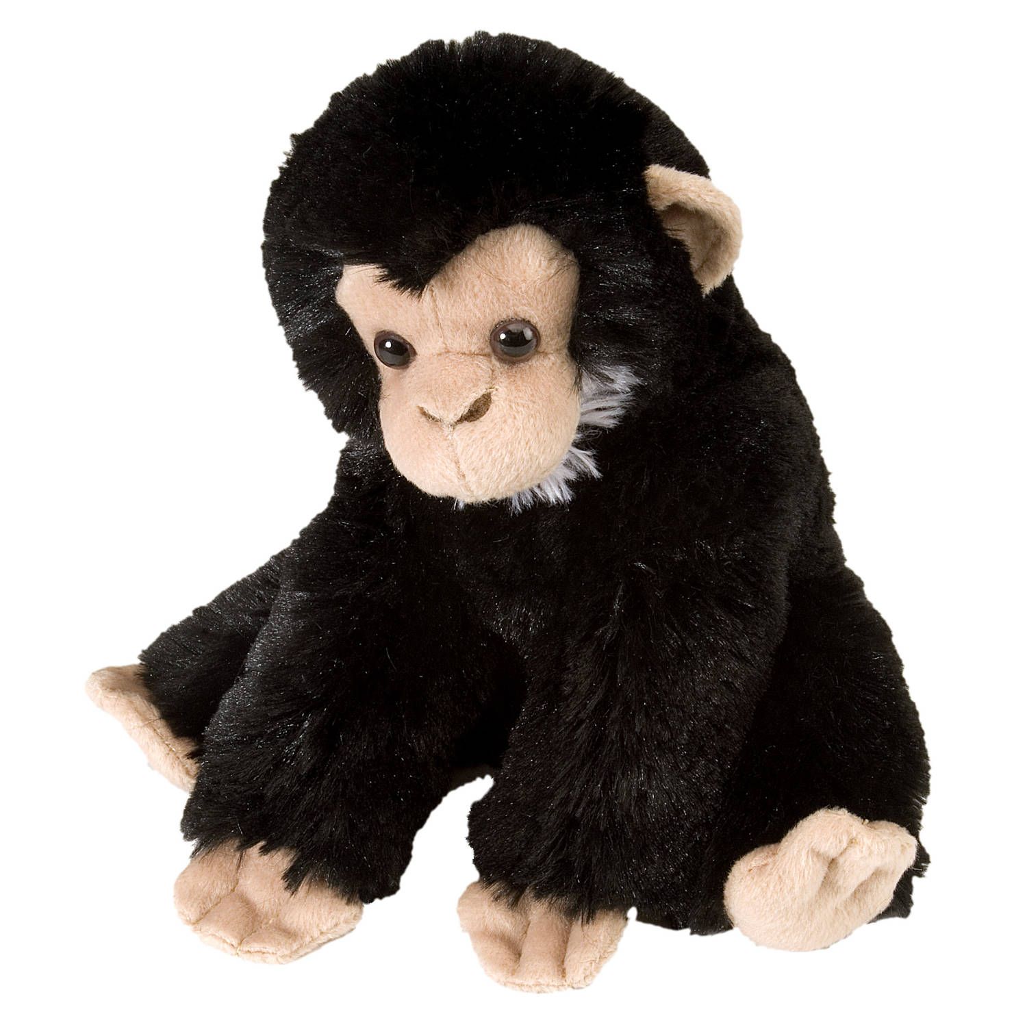 Wild Republic Knuffel Aap Junior - 20 cm - Pluche - Zwart/bruin
