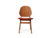 Warm Nordic Chaise Noble Brick red-structure en chêne huilé teck