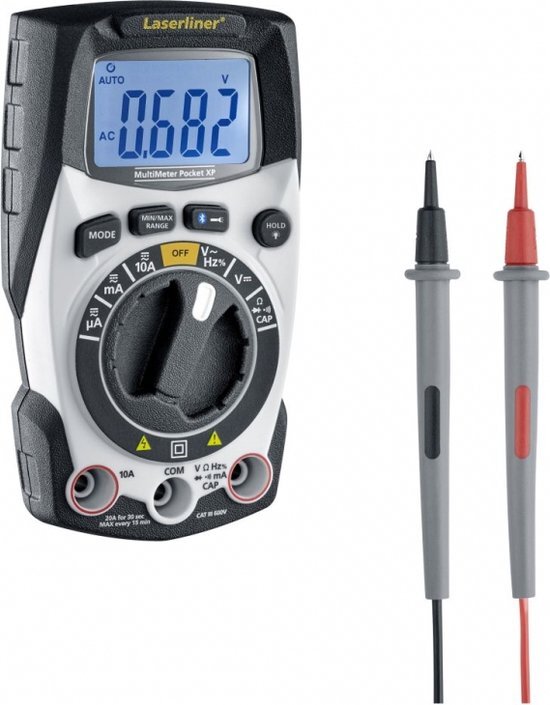Laserliner MultiMeter Pocket XP Compact Digital Multimeter - AC/DC 600V & 10A