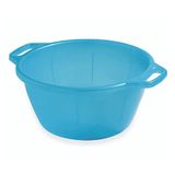 Ecoplast Ronde wasmand van kunststof, 7 l, met handvat, antraciet, 27,5 x 13,3 x 26 cm