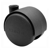 Wagner Design meubelwiel/zwenkwiel - hard - diameter Ø 40 mm, hoogte 45 mm, zwart, draagvermogen 99 kg