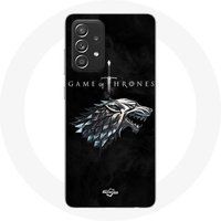 Samsung Galaxy A33 5G hoesje Game of Thrones seizoen 8 De IJzeren Troon Huis Stark Logo Winter komt eraan Maniacase