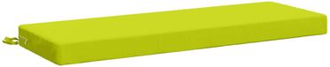 vidaXL - Coussin de banc - SOEST - 100% Polyester - Vert vif - 120 x 40 x 8 cm