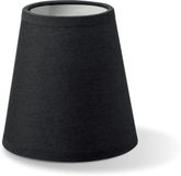 Home Sweet Home Light depot Lampenkap Largo - Zwart Night black - Katoen - Rond - Klemkap - Kroonluchter