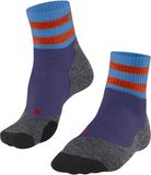FALKE Heren Wandelsokken TK2 Explore Short Stripe M Sso Wol Functioneel Materiaal Anti-blaar Dik 1 Paar, Blauw Blue Note 6545, 46-48