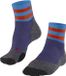 FALKE Heren Wandelsokken TK2 Explore Short Stripe M Sso Wol Functioneel Materiaal Anti-blaar Dik 1 Paar, Blauw Blue Note 6545, 46-48