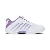 K-Swiss Hypercourt Express 3 Clay, tennisschoenen voor dames, wit-lila Haze Lunar Rock, 41,5 EU