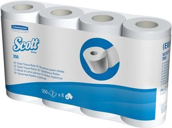 Scott Toiletpapier 2-laags 350 vel - 64 Rollen
