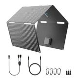 Ecosonique Draagbaar zonnepaneel, 60 W, opvouwbaar en compact, ETFE 23% efficiëntie, USB-C PD3.0 en USB-A QC3.0 snelladen, 18 V DC-uitgang, voor powerstation, camping, noodgevallen, off-grid
