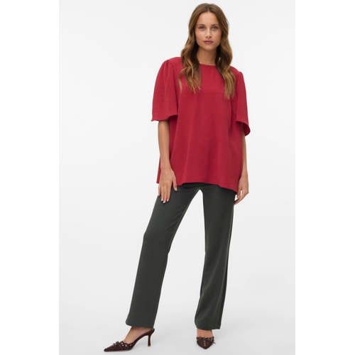 VERO MODA VMZAMIRA MW SLIM STRAIGHT PANT NOOS Dames Leggings Peat Polyester/Elastaan XXL/32