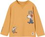 Vertbaudet T-shirt à manches longues Garçon Jaune Coton Taille 128