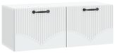Support mural meuble TV blanc 78,5 x 31 x 30 cm bois modifié