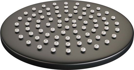 Brauer Black Carving Thermostatische Inbouw Regendouche Set 20cm Mat Zwart