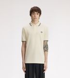 Fred Perry M3600 Poloshirt mit kontrastierendem Kragen (L)