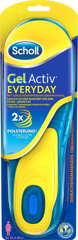 Scholl Gel Activ Everyday Inlegzolen Dames (35-40.5) - 1 paar