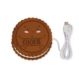 Legami - USB-kopjeswarmer, warm-up, cookie-thema, ideaal voor kopjes en glazen met platte bodem, USB-C-ingang