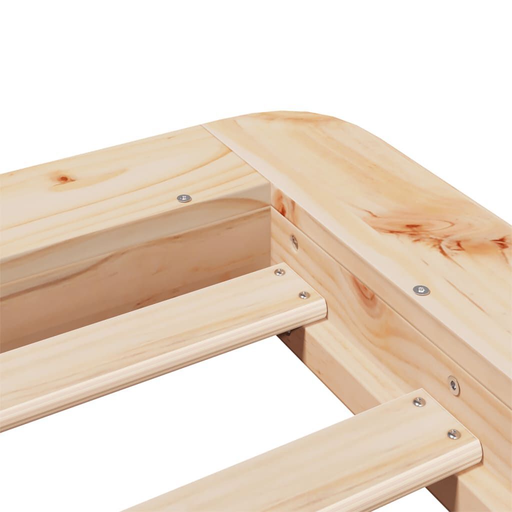 vidaXL Bedframe 90x200 cm Massief Grenenhout