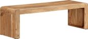 Acacia bois massif meuble TV 110x33x33 cm