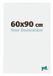 yd. Cadre photo 60x90 cm Blanc Brillant Plastique