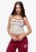 Superdry Athletic Essentials Cami Top Femme Gris Chiné Glacier Coton/Élasthanne Taille 6