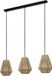 Eglo Alderney Hanglamp - E27 - 90 cm - Zwart/Bruin