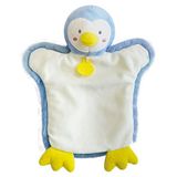 Doudou et Compagnie - DC3614 pluche pop pinguïn, 25 cm, blauw/wit
