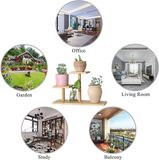 Merkloos multifunctioneel plantenrek voor balkon, hoek, woonkamer, kantoor, tuin van Acacia hout