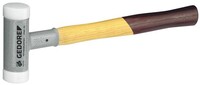 Gedore terugslagvrije hamer met zacht slagvlak diameter 60 mm, hickory handvat