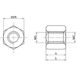 econ connect D3X05I5MH Boulons de fixation M3 M3 Laiton (nickelé) 1 pièce(s)