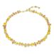 Swarovski Gema Halsketting, Gemengde Slijpsels, Geel, 18 Karaat Gouden Afwerking