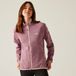 Regatta Fleece Hiking Dames Zip-up Front Side Pockets Roze