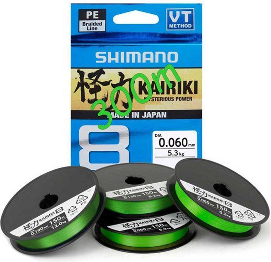 Shimano Kairiki 8 - 300m - 0.420mm - Green