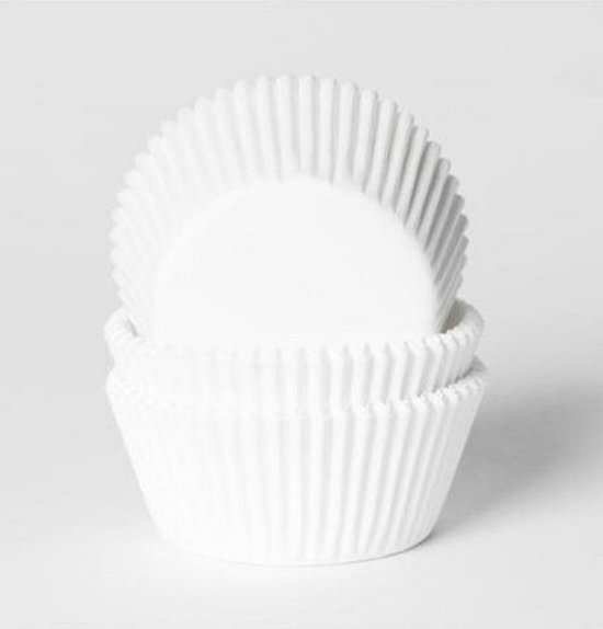 House of Marie Cupcake Cups Wit 50x33mm. 50st