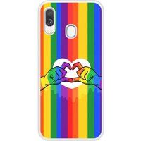 Samsung Bedrukt siliconen hoesje compatibel met Galaxy A40 LGBT