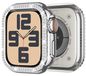 Merkloos Apple Watch Metalen Beschermcase 44mm met Bling Diamant Frame